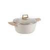 firmi tourmaline soup pot, double-ear stewing pot, household soup pot, steaming pot, non-stick pot, induction cooker, gas stove Item Picture
